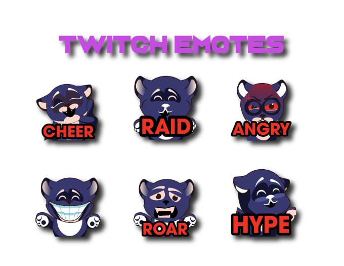 Gig Preview - Create custom twitch emotes and sub badges