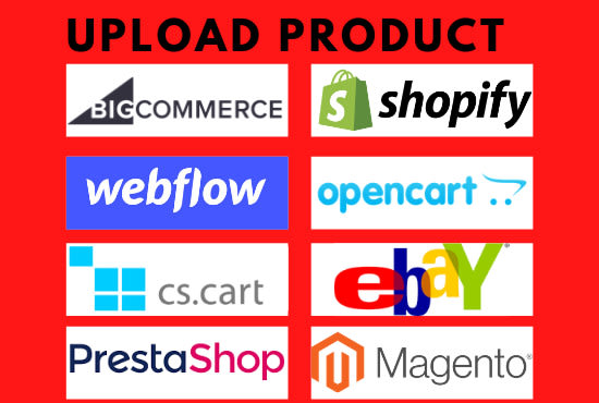 Gig Preview - Add, merge, edit and upload products to your ecommerce stores