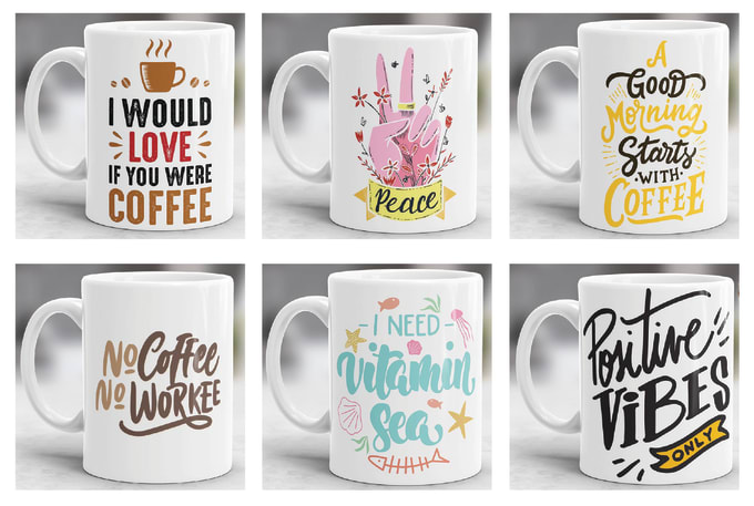 Gig Preview - Create cool designed coffee mugs for you