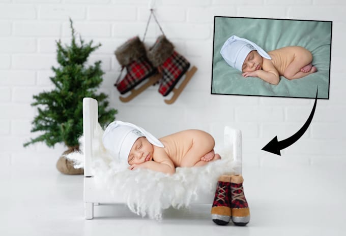 Gig Preview - Change background for your newborn photography