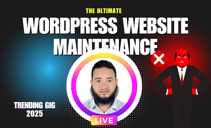 Gig Preview - Help wordpress maintenance, security, and support keep your website secure fast