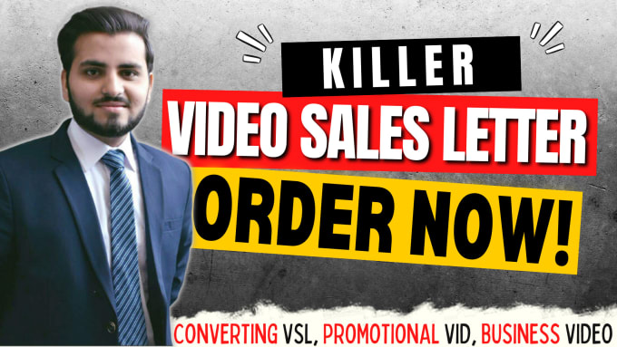 Gig Preview - Create high converting vsl video sales letter or sales video