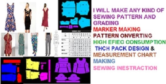 Bestseller - make any type of garments sewing pattern making