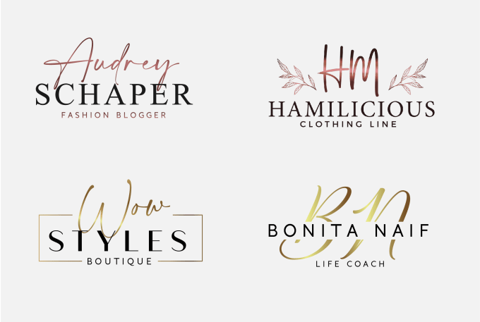 Gig Preview - Design elegant modern signature logo