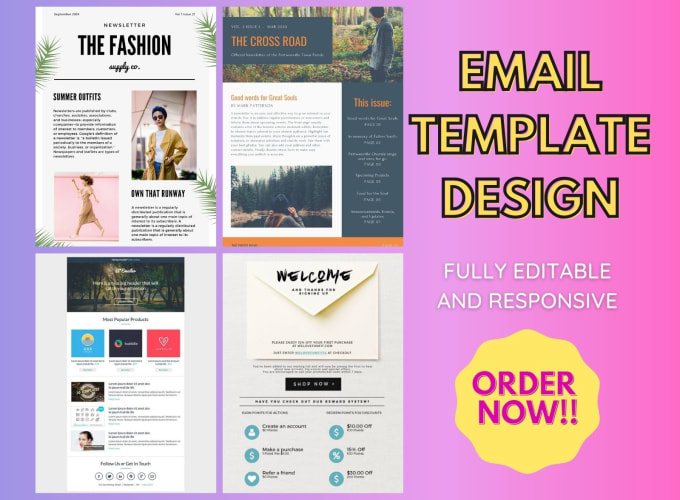 Gig Preview - Design responsive HTML email template and newsletter