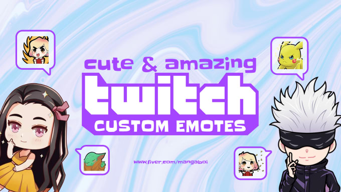 Gig Preview - Draw cute amazing custom twitch emotes and sub badges