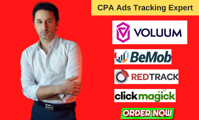 Gig Preview - Setup voluum, bemob, redtrack, clickmagick ads tracking campaign