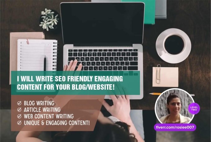 Gig Preview - Write engaging SEO friendly content of up to 500 words