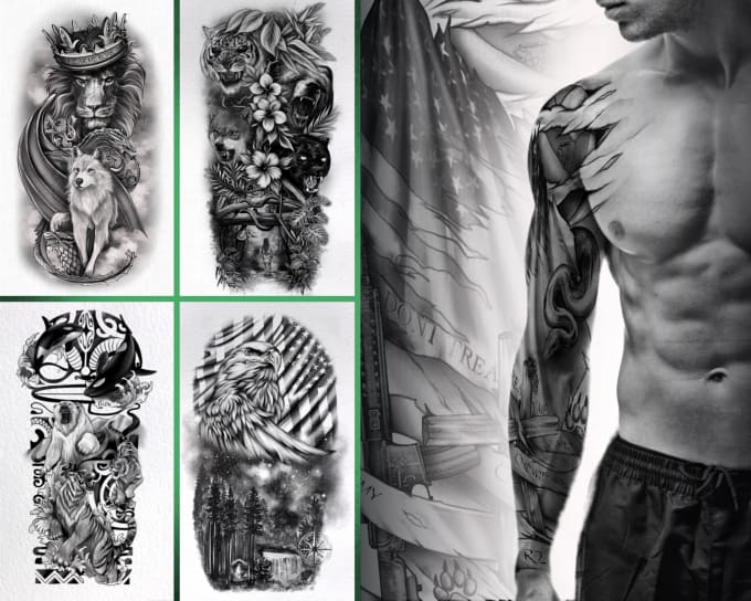 Gig Preview - Professionally design your sleeve tattoo