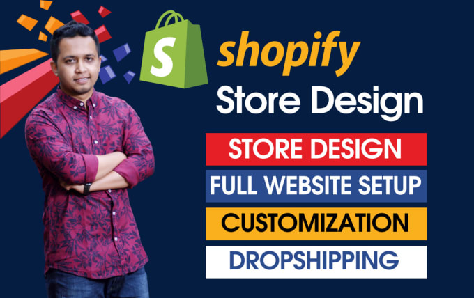 Gig Preview - Design dropshipping shopify store, shopify website design, shopify store