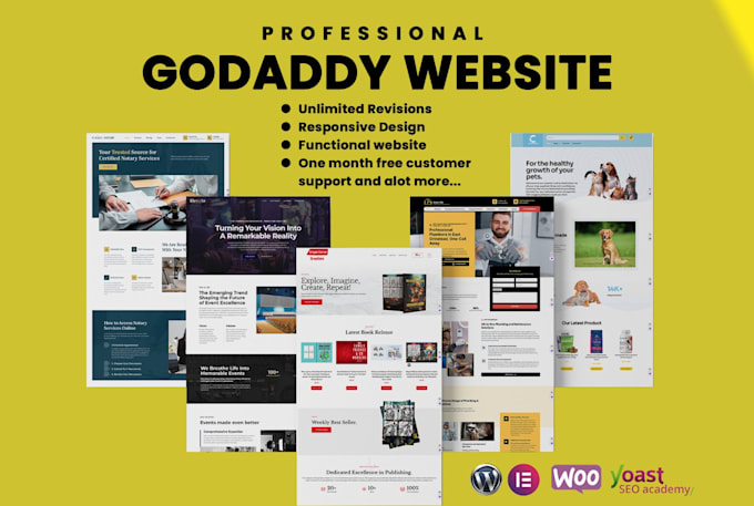 Gig Preview - Design and develop  professional godaddy website