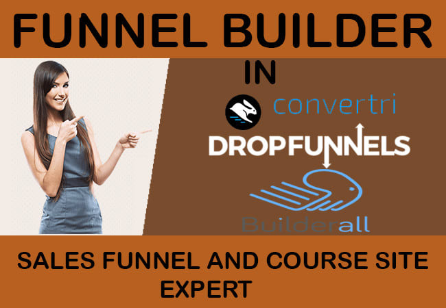 Gig Preview - Build a high converting dropfunnel, builderall, convertri