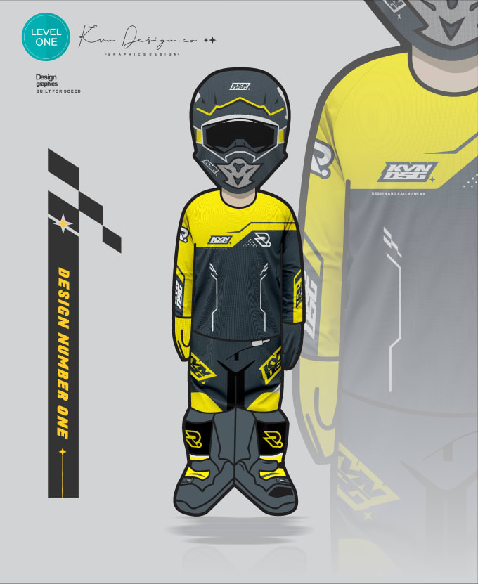 Gig Preview - Design a motocross jersey character