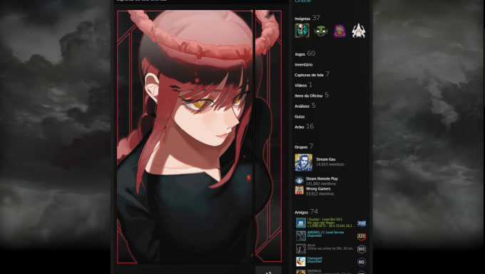 Gig Preview - Create a unique steam artwork for your steam profile