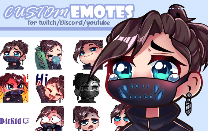 Gig Preview - Draw twitch emotes for you