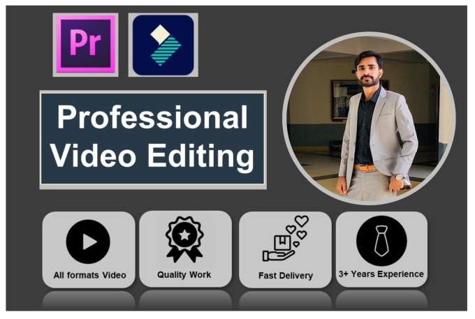 Bestseller - do video editing using premiere pro and wondershare filmora