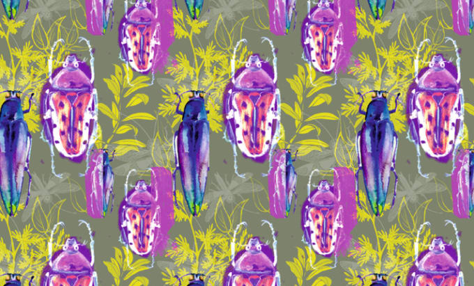 Gig Preview - Design natural patterns for textile with free mockup