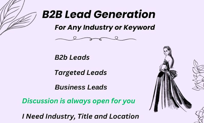 Bestseller - provide targeted b2b lead generation for any industry or keyword