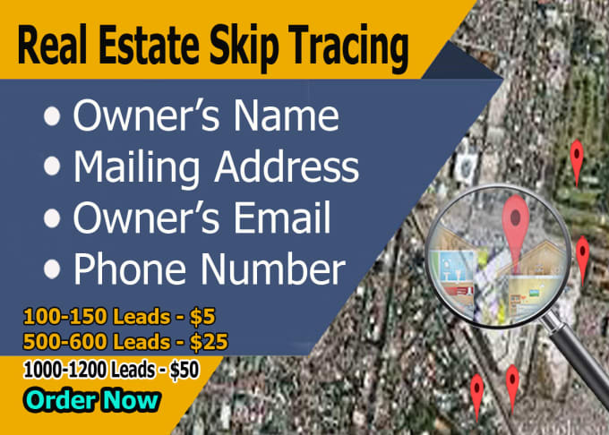 Gig Preview - Do exclusive skip tracing for real estate business