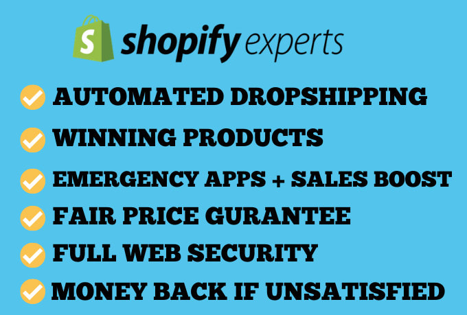 Gig Preview - Build your professional dropshipping shopify store