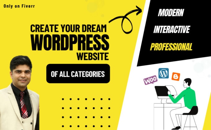 Gig Preview - Design creative professional wordpress website for startups