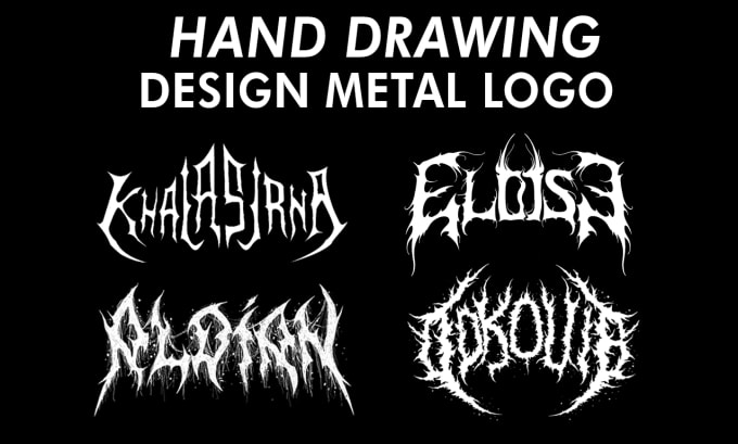 Gig Preview - Hand draw a metal logo for your band or brand