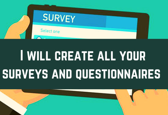 Gig Preview - Build your google form market research surveys