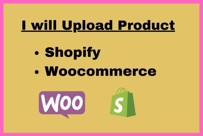 Gig Preview - Fastest product upload in your shopify and woocommerce store