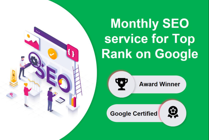 Gig Preview - Do complete monthly SEO service for top rank with business growth strategy