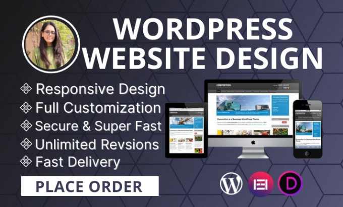 Gig Preview - Create responsive wordpress website design and development