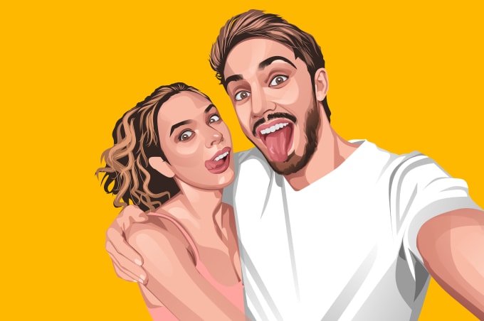 Gig Preview - Turn your family, couple, friends photo into portrait drawing