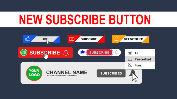 Gig Preview - Make premium youtube subscribe button animation by 12 hr