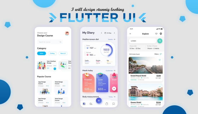 Gig Preview - Design an aesthetic UI with flutter