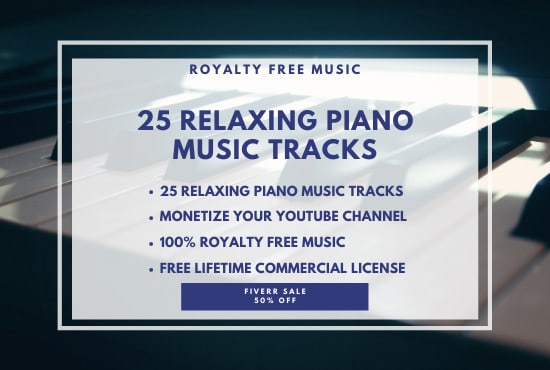 Gig Preview - Provide 25 relaxing piano music