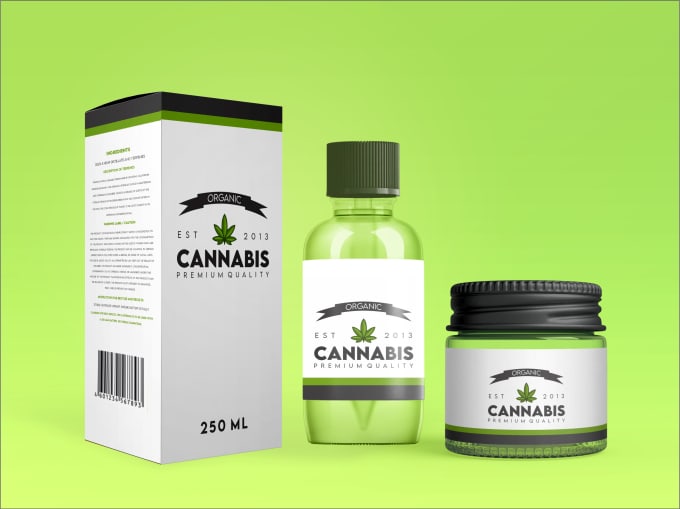 Gig Preview - Design cbd or hemp product packaging box and label, amazon package box or cards