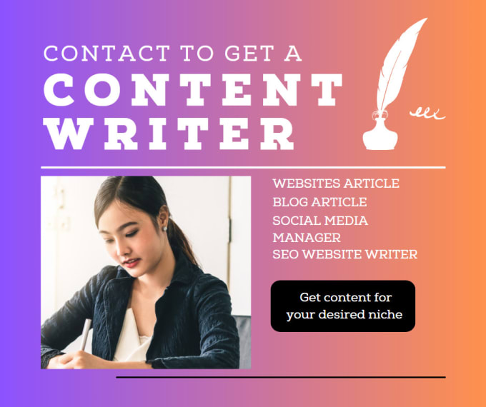 Gig Preview - Be unique SEO website, article, blog content writer