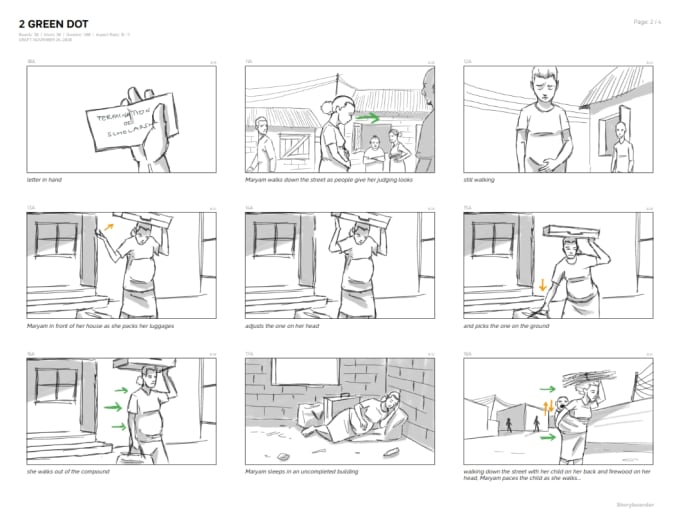 Gig Preview - Create comic book, animation or movie storyboard