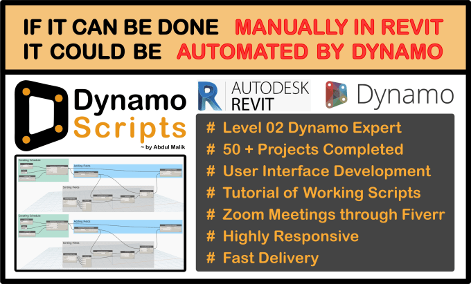 Gig Preview - Create dynamo scripts to automate any revit process