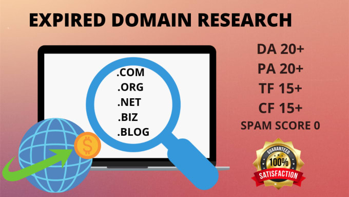 Gig Preview - Do expired domain research with high da, pa