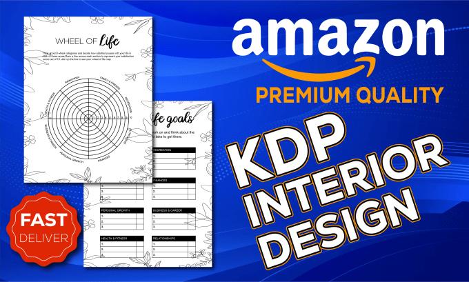 Bestseller - design low content, book cover with interior for amazon kdp