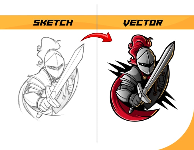 Gig Preview - Convert your sketch or logo to detailed vector illustration