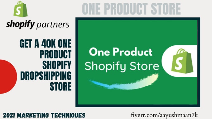 Gig Preview - Design, redesign one product shopify dropshipping store