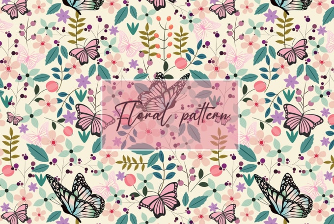 Gig Preview - Design floral seamless patterns and  textile prints