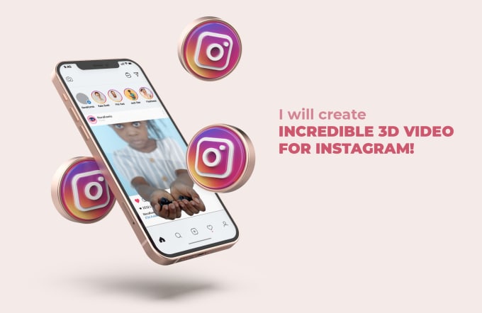 Gig Preview - Create incredible 3d video for instagram