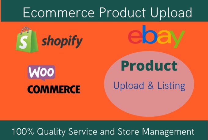 Gig Preview - Do upload products to your shopify and woocommerce store