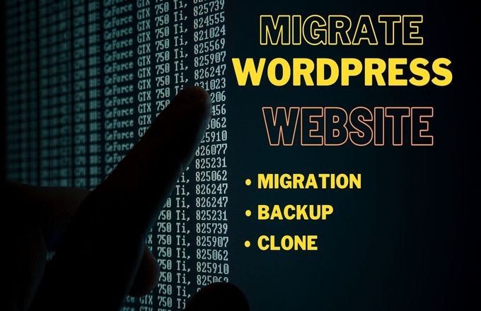 Gig Preview - Migrate wordpress website professionally