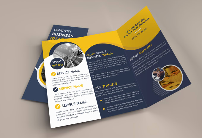 Gig Preview - Design professional bi fold, tri fold brochure for your business in 12 hours