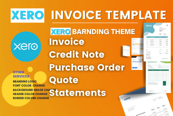 Gig Preview - Design xero and qbo custom  invoice template branding them