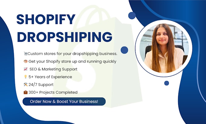 Gig Preview - Create a shopify website or drop shipping shopify store