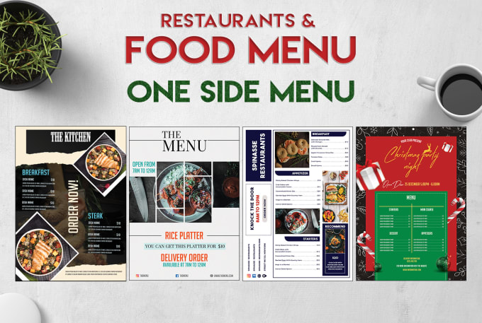 Gig Preview - Design modern restaurant, food or bar menu